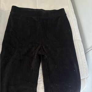 Double Zero Charcoal Ribbed Knitwear urban outfitters bell bottom
